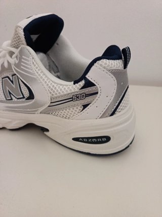 New Balance 530 Plata/Blanco/azul