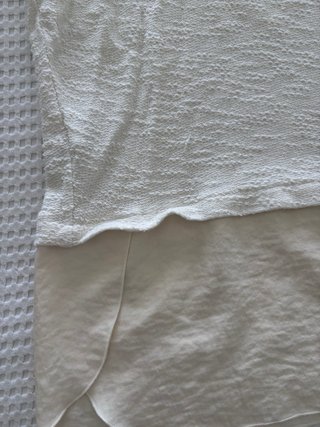 Vestido Zara en color crudo/blanco roto