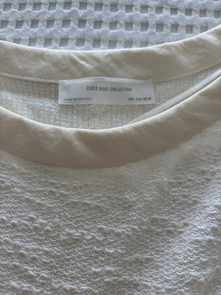 Vestido Zara en color crudo/blanco roto