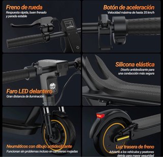 Patinete Eléctrico AovoPro ESMax 500W