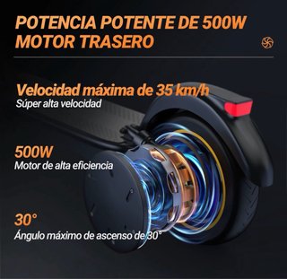 Patinete Eléctrico AovoPro ESMax 500W