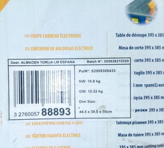 Cortadora Azulejos Dexter Power 750W