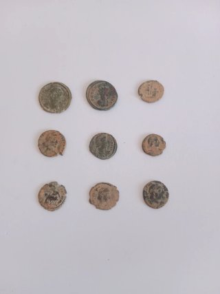Lote 9 Monedas Romanas Antiguas