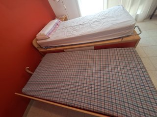 Cama nido de madera 90x190 con cajones 2 colchones