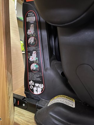 Silla coche Isofix negra