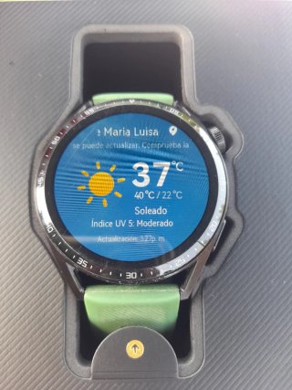 Reloj Inteligente Verde y esfera negra
