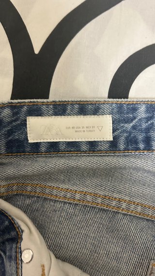 Jeans Zara flared blu