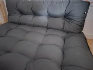 Cojines para Palets Gris oscuro.