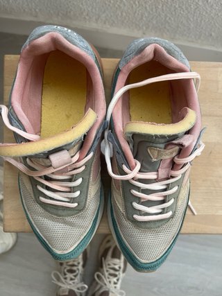 Zapatillas Hoff Beige, Rosa y Verde