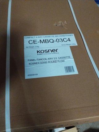 Panel Fancoil Kosner KRV 2.0 Cassette