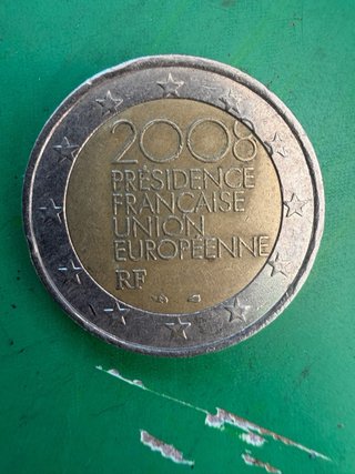 Moneda 2 Euros Francia 2008 Presidencia