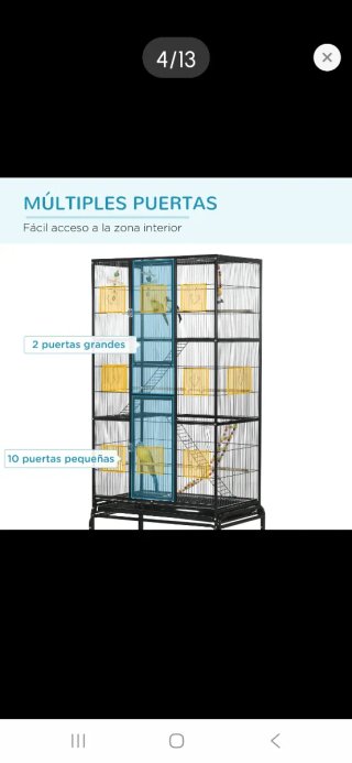 Jaula grande para pájaros