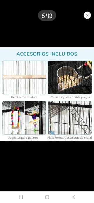 Jaula grande para pájaros