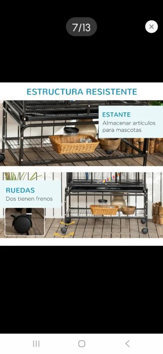 Jaula grande para pájaros