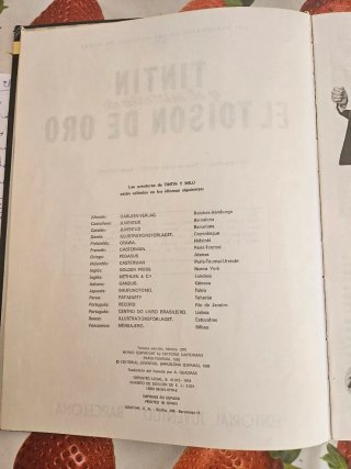 Tintín y el misterio de El TOISON DE ORO.