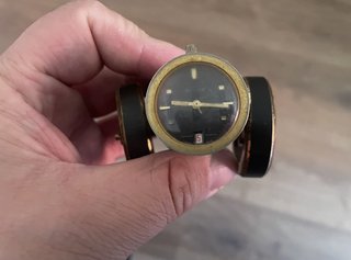 Reloj escritorio miniatura Buler cañón suizo