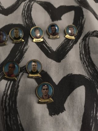 Lote 10 pins vintage FC Barcelona 1997