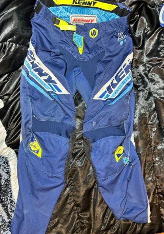 Conjunto Kenny Motocross Azul e Branco