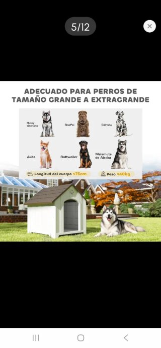 Caseta para perro