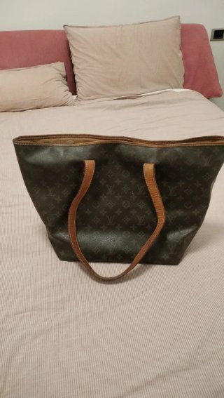 Borsa shopper Louis Vuitton marrone