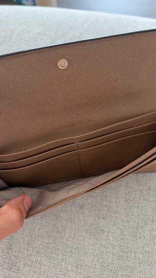 Cartera Michael Kors Marrón y Dorada
