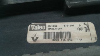 Radiador agua renault 290262 8200115542 megane 1.5