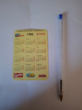 Calendarios Super Pop Años 80