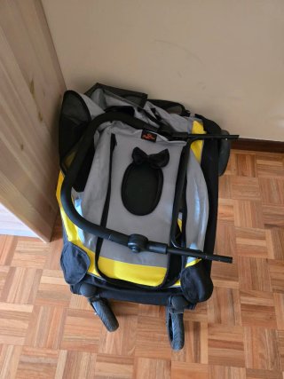 Carro para mascota Buggy Pet gris/amarillo