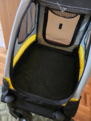 Carro para mascota Buggy Pet gris/amarillo