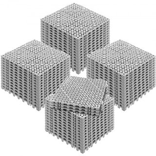 Cojín Modular Interconectable, Paquete de 55 Mats de Drenaje de 30 x 30 cm, Baldosas de Drenaje de PVC Suave Interconectables, Agujeros de Drenaje Antideslizantes para Baño, Cocina, Piscina, Área ...