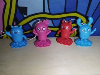 Set 4 Personaggi UglyDolls Kinder Sorpresa z6