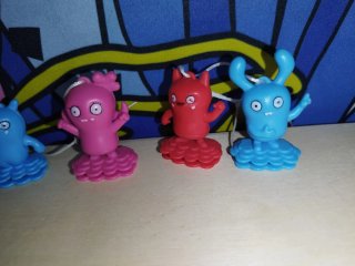 Set 4 Personaggi UglyDolls Kinder Sorpresa z6