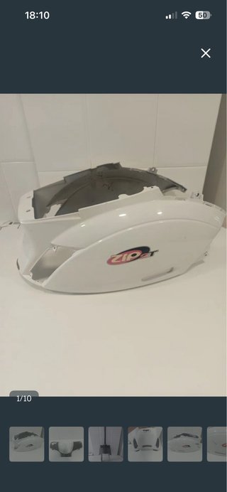 Carenado Trasero Piaggio Zip 2T Blanco
