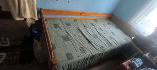 Cama madera 90x200cm con colchón