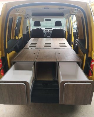 Muebles camping furgonetas medianas y pequeñas
