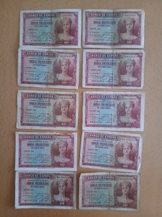 70 Billetes Españoles Pesetas