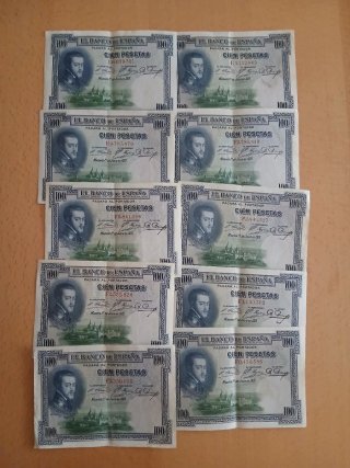 70 Billetes Españoles Pesetas