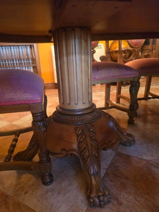 Conjunto mesa y sillas comedor madera