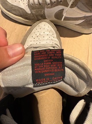 Nike Air Jordan 1 High OG lavato nero