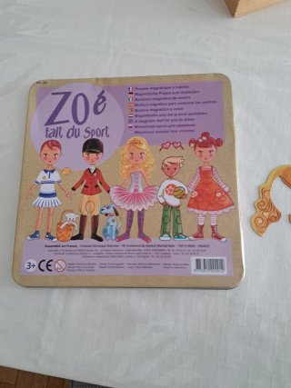 Figuritas magnéticas Zoé fait du sport