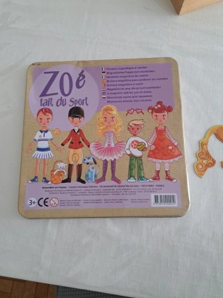 Figuritas magnéticas Zoé fait du sport