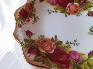 2 platos bordes ondulados 11,5 cm Royal Albert OCR