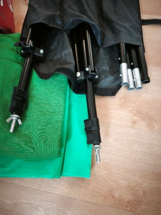 Equipo croma verde para grabaciones