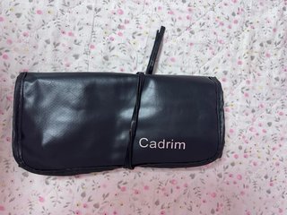 Estuche para brochas de maquillaje negro