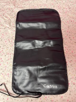 Estuche para brochas de maquillaje negro