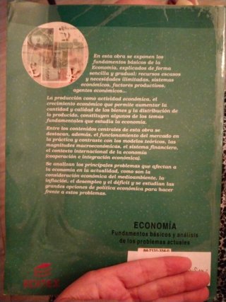Economía, 1 Bachillerato de Humanidades
