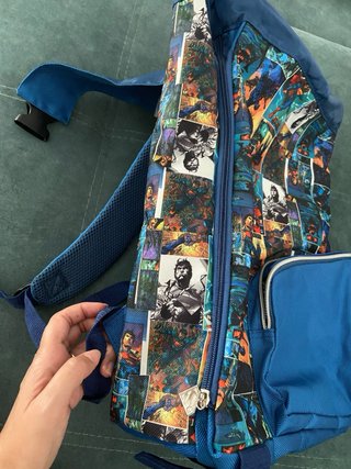 Mochila Escolar Superman Solapa 43cm