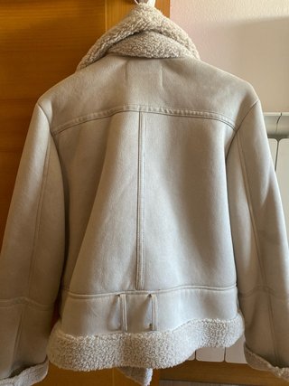 Chaqueta aviador beige mujer