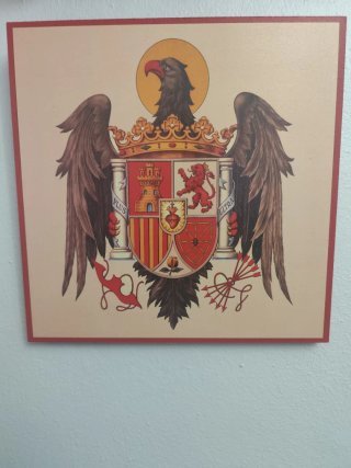 Cuadro escudo águila y león
