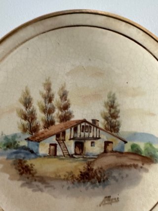 Plato decorativo Cerámicas Peyró antiguo
